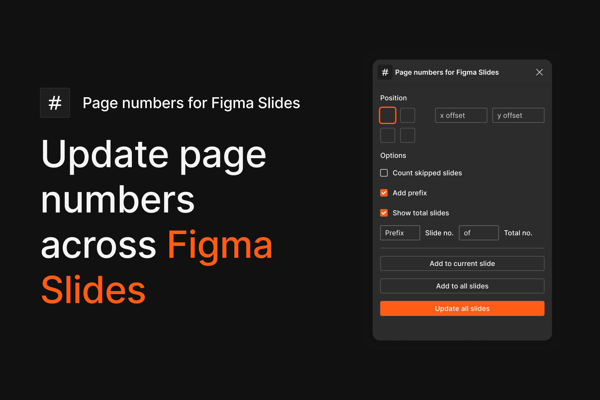 Page Numbers for Figma Slides