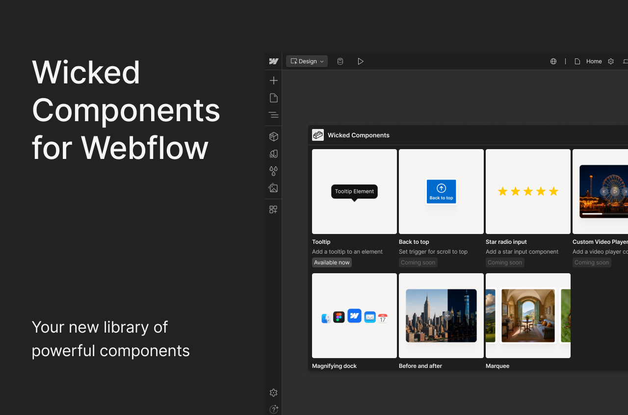 Wicked Components for Webflow